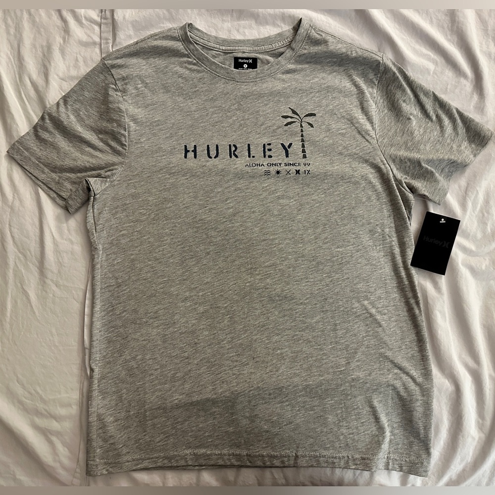Hurley Aloha Heather Grey Light T-Shirt Men's Medium - NWT